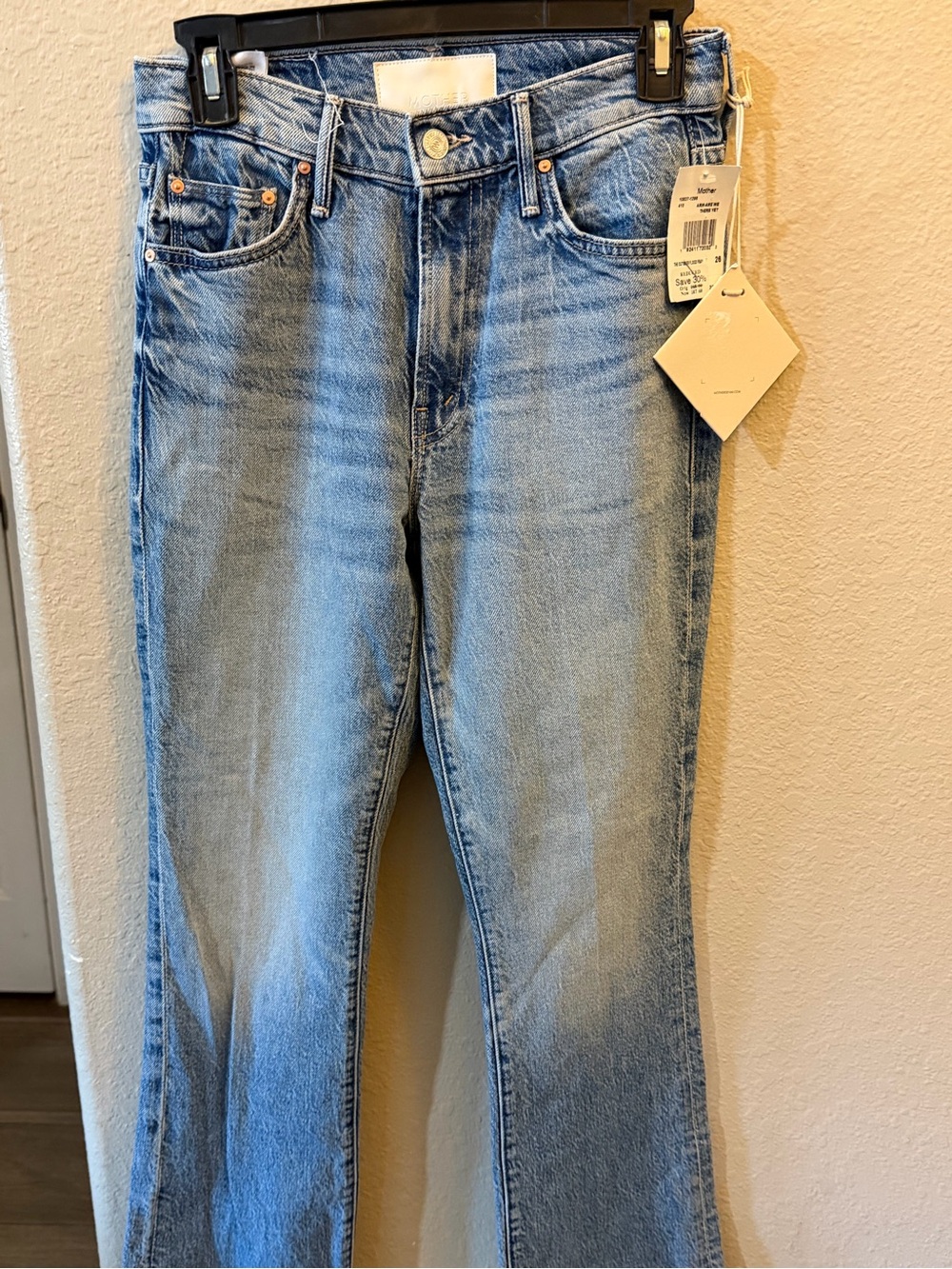 MOTHER Men’s Light Blue Bootcut Jeans